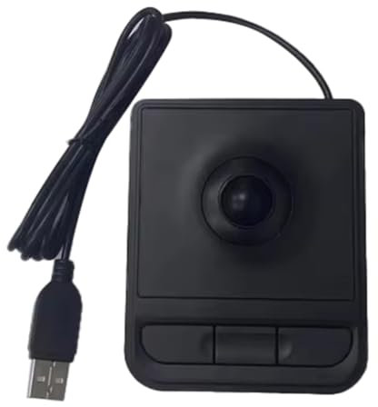 Knoruley Souris de Bureau USB Spéciale, Trackball, Contrôle Industriel Intégré, Équipement Auto-Nervuré pour Salle Informatique