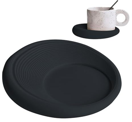 Coasters for Drinks - Non-Slip Desk Protection Mat Made of Silicone, Insulated Aesthetic Round Coasters for Kitchen, Living Room, , Student Room, Car