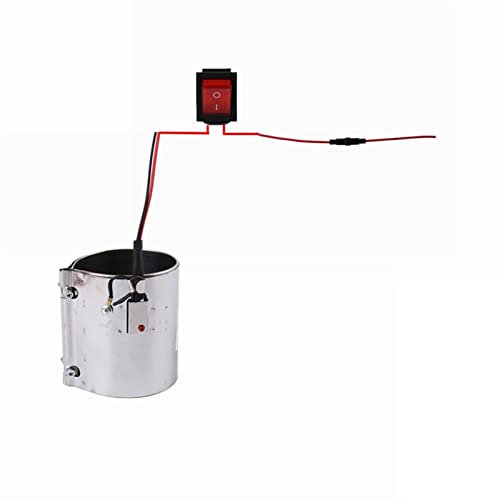 HPGHZNYNMK Réchauffeur de Filtre Diesel Universel réglable 120W 12V 24V for préchauffeur de Filtre Diesel d'hiver de véhicule Diesel de Camion de Voiture Pièces de Chauffage(80x90 24V)