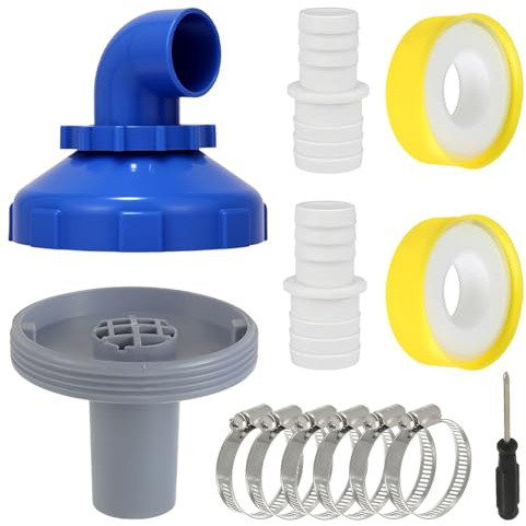 HUAREW Pool Einlaufdüse Drehbar 360°, Einlaufdüse Pool 32mm, Einströmdüse Pool Zubehör, Einströmdüse für Stahlwandpool, für Intex Bestway Pool Düse Auslass Ausströmer Zubehör