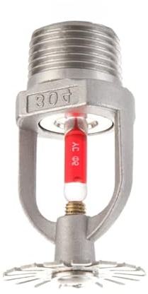 HEJIGOOD Sprinklerkopf 304 Edelstahl Automatischer Temperatursensor DN15 1/5.1 cm 68°C 68.3 °C (Anhänger)