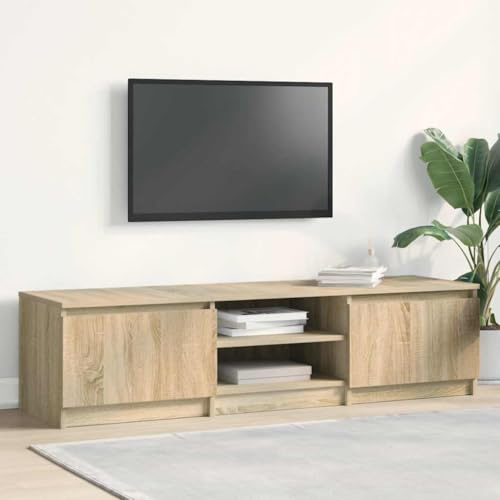 Générique Meuble TV Chêne Sonoma 140x40x35,5 cm Bois d'ingénierie,Meubles, Meubles TV,800651