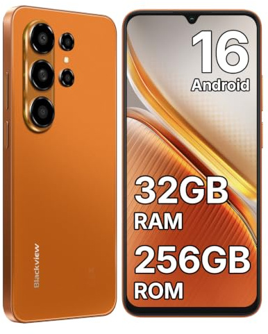 Blackview Wave 10 Móviles Android 16, 6.88 120Hz, 32GB+256GB Smartphone | 32MP+13MP Celulares, 5000mAh/3.5mm/WiFi 5G/Face ID/Bloqueo Huella Dactilare