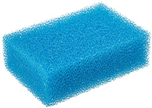 Haquoss Esponja filtrante, 20 PPP, Grano Fino, 5 x 15 x 10 cm, Azul