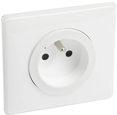 LEGRAND - Prise Murale Céliane with Netatmo - Prise Connectée 16A pour Pose Encastrée ou en Saillie - Fabriqué En France - Laqué Blanc