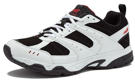 Avia Herren Avi-Verge Turnschuh, Weiß/Schwarz/Rot, 41 EU Weit