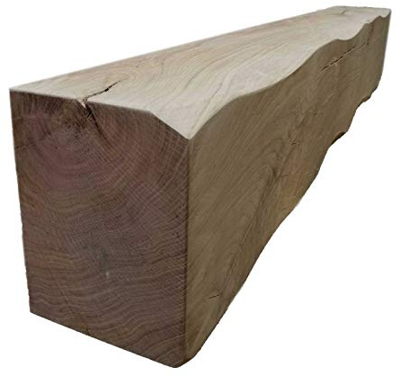 CT Oak Beam Fireplace Mantel/Mantelpiece - Size: 8 x 6, Length: 8 foot, Planed & Sanded - Heavily Worked