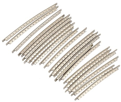 22 Stücke Gitarre Bunddrähte, 2,2 mm Bunddraht Kupfer Standard Gitarren FretWire Set für Elektrische Gitarre Akustikgitarren