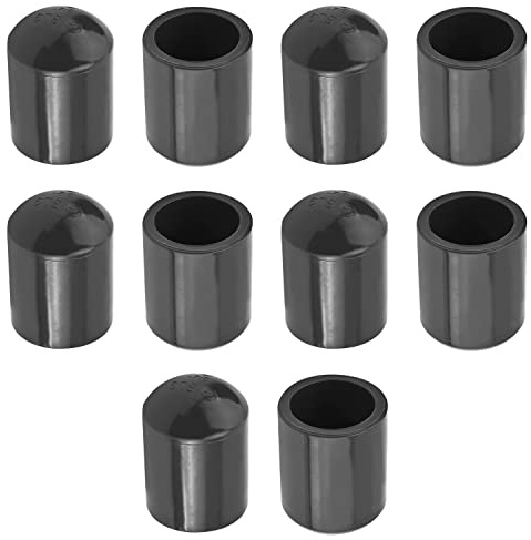 MroMax Lot de 10 raccords de tuyau en PVC de 26 mm - Noir
