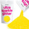 Hemway Ultra Sparkle Glitter - Fluorescent Yellow | Ultrafine Metallic Flakes for Resin & Epoxy Crafts | Supplies for Tumblers, Festival, Hair, Face, Body, Eye & Nail Art Decoration | 100 g