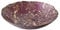 Anton Studio Designs - Gold Marble Bowl - Diameter 33 cm - Gold and Purple Decorative Glass Bowl for Home and Holiday Decoration