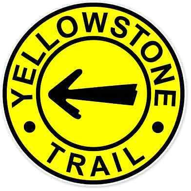 12cm! Klebe-Folie Wetterfest Made-IN-Germany Yellowstone Trail car K1513 UV&Waschanlagenfest Auto-Aufkleber Sticker Decal