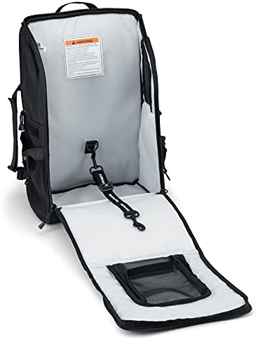 Kuryakyn 5798 Ruff-Pack Pet Palace: tragbarer Rucksack-Stil, UV-bewertet, wetterbeständig, Hundetasche für Motorräder/Outdoor, Externe MOLLE-Befestigungspunkte und sichere Befestigungspunkte, Schwarz