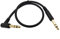 Qaoquda 1/4 Inch Guitar Instrument Cable, 90 Degree Angle 6.35mm TRS Jack Male to 1/4 Inch TRS Male Stereo Speaker Audio Cable for Electric Guitar, bass Guitar, Electric and More(1.6ft/50cm)