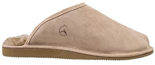 ESTRO Lammfell Hausschuhe Damen Warm - Lammfell Hausschuhe Herren Leder Winter Pantoffeln Damen Intimo (40 EU, Cappuccino 5)