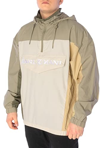 Karl Kani Retro Block Windbreaker Herren Jacke (XL, military green)