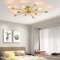JIINOO 10 Lichter Moderner Kronleuchter Deckenleuchter Gold Industrielle Deckenlampe Mittelalter Semi Flush Mount Kronleuchter Deckenleuchte für Küche Esszimmer Wohnzimmer Schlafzimmer Beleuchtung