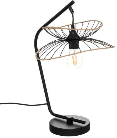 Atmosphera - Lampe à poser Alara - métal et silicone - noir - H50 cm