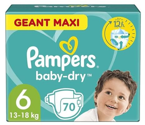PAMPERS Baby-Dry Taille 6 - 70 Couches