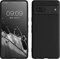 kwmobile Hülle kompatibel mit Google Pixel 7 Hülle - weiches TPU Silikon Case - Cover geeignet für kabelloses Laden - Schwarz matt