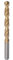 sourcing map Twist Drill Bit 10.5mm Titanium Coated (HSS-E) M42 High Speed Steel 8% Cobalt Straight Shank for Stainless Steel Aluminum Alloy Metal