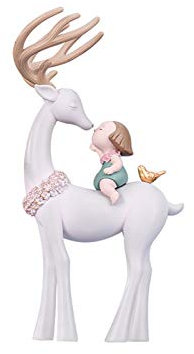 ZEDARO Feng Shui Ornamente Hirsch Statue Dekoration Wohnaccessoires kreatives Geschenk modern minimalistisch Wohnzimmer TV Schrank Kinderzimmer Ornament Hirsch kreative Figur Skulpturen