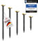 RIKAMA® - Lot de 100 clous en acier pour tableau - Pour une utilisation sur le béton, la brique, le plâtre et le bois - Clous en acier trempé comme suspension pour images - Fabriqué en Allemagne (doré
