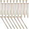 AERZETIX - C67513 - Satz von 25 Holzschrauben Ø8x230mm mit breitem, gewölbtem kopf - mit sternabdruck Т40 - aus verzinktem stahl - schreinerei, sperrholz, spanplatten, melaminplatten