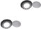 OQHAIR 18 Pcs 4 Loaf Bread Pan Round Griddle Tart Mold Tart Plate Muffin Bakeware Pie Mold Cake Moulds Mini Black Baking Mold Cake Tools (Blackx2pcs mediumx2pcs)