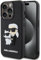 CG Mobile Karl Lagerfeld 3D Rubber Case with NFT Karl & Choupette for iPhone 15 Pro -Black