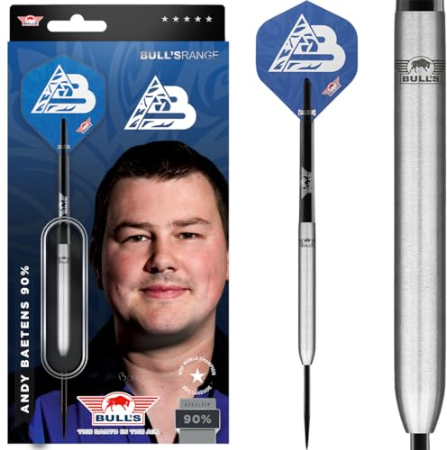Bull's Andy Baetens Steel Darts | 90% 24g Steeltip Darts | Professionelle Darts für jeden Spieler