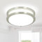 Depuley Deckenlampe LED Deckenleuchte Rund 24W, 3000K-6000K, 1920LM, Modern Led Lampe wohnzimmer Badezimmer Badlampe Küchenlampe für Bad Flur Schlafzimmer Wohnzimmer Balkon Keller - Ø 25 CM (Silber)