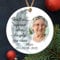 Personalised 'Feathers Appear when Angels are Near' Photo Memorial Bauble - In Loving Memory Christmas Ornament (Mdf Wood Indoor Use Only)