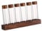 Folpus Coffee Cellar Glass Test Tube Set with Display Stand and Airtight Lids Party Decoration Single Dose Coffee Bean Storage Tubes for Kitchen