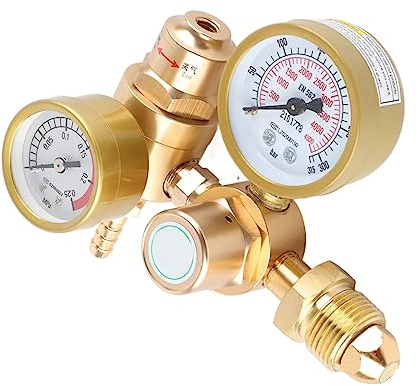 WIG-Schweißregler, Gasschweißregler, Argon-CO2-Messgerät, WIG-MIG-Durchflussmesser, 3500 Psi, Zylinderdruckminderventil, CGA580-Einlass, Gasregler