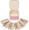 Vlando Small Jewelry Box Organizer, Travel Jewelry Storage with 6 Velvet Zipper Pockets, Premium Petal Hardware Case
