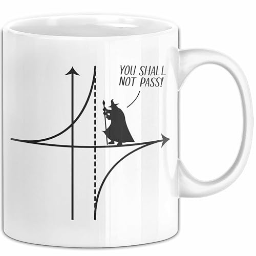 Mathematiker Geschenk Tasse Nerd Wissenschaftler Funktionen Graphen Geschenk Mathelehrer Kaffee-Becher (Weiß)
