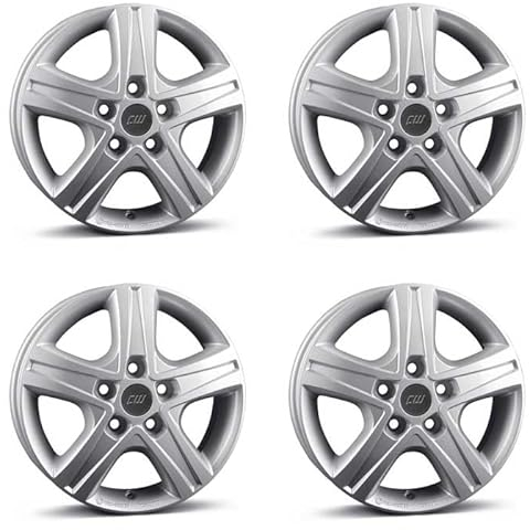 4x Borbet Felgen CWD 6.5x16 ET45 5x114.3 crystal silver kompatibel mit Opel Vivaro