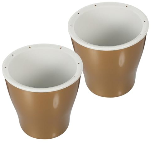 Yardenfun 2pezzi Vasi Da Fiori Autoirriganti Plastica Vasi Creativi Per Giardinaggio Con Capacità Di Riserva Per Piante Da Ed Esterno Argento