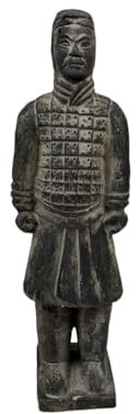 Villa Métisse Statue Chinesischer Krieger Xian aus Terrakotta | Ritter 22 cm