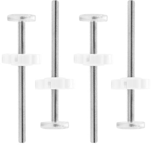 Druckmontierte Schrauben für Treppenschutzgitter, Treppenschutzbeschläge, Teile, M10, Spindelstangen, Schraubenverlängerungsschrauben, Ersatz für Baby- und Haustierschutzgitter, Treppen, 10 mm x 125