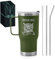 Maverton Mug Isotherme Personnalisable Vert en Acier Inoxydable 600 ml - Mug Personnalisé Maitresse avec Paille et Boite - Cadeau Maitresse d'École fin d'année - Cadeau Prof