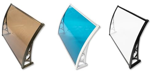 Außenmarkise für Eingangstürfenster, Markisen für Terrassen, Markisen für Türen, Polycarbonat-Abdeckung, Vordertür, Kellerfenster, Schachtabdeckungen, geeignet für Innenhof, Balkon, Außentür