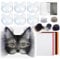 Cokbyavla Damen Karnevalsmaske 6 Stück Therian Schwanz Katzenmasken Diy Set Pink Panther Augenmaske Papierbastelsets Für Kinder Therian Masken Basteln Theathermaske Zum Bemalen Fuchs Aufkleber Catwo