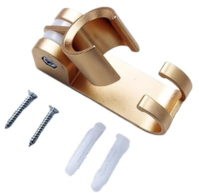 1 STÜCKE Aluminium Brausehalter Wandmontage Handbrausehalter Halterung(Gold)