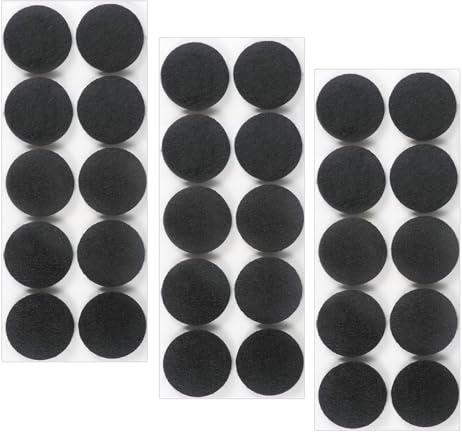 Leucasa 30 Stück Filzgleiter Selbstklebend 35mm Filzgleiter für Stühle Möbelgleiter 5mm Dicke für Möbelfüße, Stuhlbeine, zum Schutz von Hartholzböden