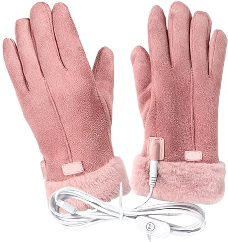 Alasum Heated Gloves for Women, USB Rechargeable Electric Thermal Gloves