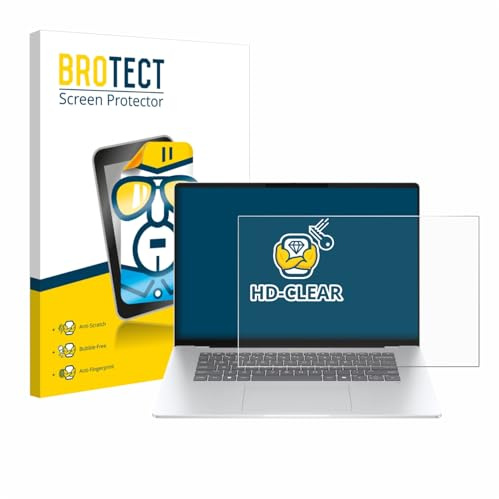 BROTECT Schutzfolie für HP OmniBook 5 16 | Transparenter Displayschutz Made in Germany Klare Displayschutz-Folie Clear Einfache Montage Case-Friendly Displayfolie
