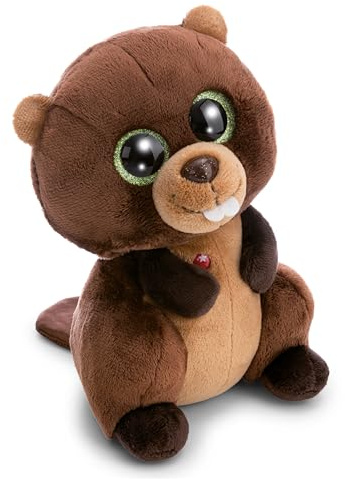 Kuscheltier GLUBSCHIS Biber Bobston 25cm - braun - Stofftier aus weichem Plüsch, niedliches Plüschtier zum Kuscheln und Spielen, für Kinder & Erwachsene, tolle Geschenkidee | 63057