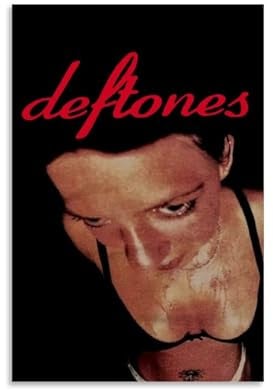 NGYMUBISK Deftones Poster Music Vintage Rock Band Für Zimmer, Ästhetische Leinwand-Wandkunst, Schlafzimmer-Dekor Posters 12x18inch(30x45cm)